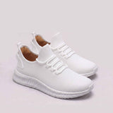 Lekkie sneakersy męskie z siateczkową cholewką i elastycznymi sznurówkami
