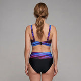 Efektowne Bikini z Wysokim Stanem i Kopertową Górą typu Halter