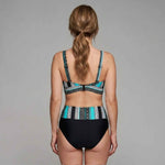 Efektowne Bikini z Wysokim Stanem i Kopertową Górą typu Halter