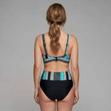 Efektowne Bikini z Wysokim Stanem i Kopertową Górą typu Halter
