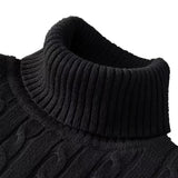 Stylowy sweter męski z golfem w kilku wariantach kolorystycznych