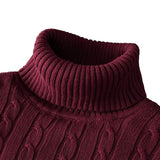 Stylowy sweter męski z golfem w kilku wariantach kolorystycznych