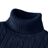 Stylowy sweter męski z golfem w kilku wariantach kolorystycznych