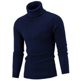Stylowy sweter męski z golfem w kilku wariantach kolorystycznych