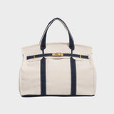 Efektowna torebka damska typu tote z eleganckim wykończeniem
