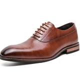 Efektowne Buty Męskie Formalne z Niskim Obcasem i Smukłą Linią