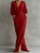 Urzekająca Sukienka Maxi kopertowa z kobiecym dekoltem V