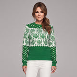 Wyjątkowy sweter bożonarodzeniowy damski w stylu Fair Isle
