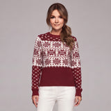 Wyjątkowy sweter bożonarodzeniowy damski w stylu Fair Isle