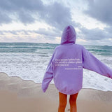 Stylowa Bluza Damska Oversize z Kapturem i Modnym Nadrukiem