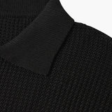 Stylowy sweter męski na zamek z eleganckim kołnierzykiem polo