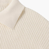 Stylowy sweter męski na zamek z eleganckim kołnierzykiem polo