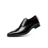 Efektowne eleganckie buty męskie o smukłym sznurowanym fasonie