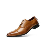 Efektowne eleganckie buty męskie o smukłym sznurowanym fasonie