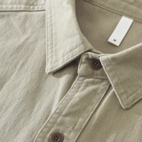 Nowoczesny overshirt męski z kołnierzykiem i zapięciem na guziki