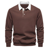 Ponadczasowy sweter polo męski z klasycznym kołnierzykiem