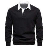 Ponadczasowy sweter polo męski z klasycznym kołnierzykiem