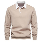 Ponadczasowy sweter polo męski z klasycznym kołnierzykiem