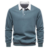 Ponadczasowy sweter polo męski z klasycznym kołnierzykiem