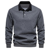 Ponadczasowy sweter polo męski z klasycznym kołnierzykiem