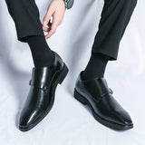 Ponadczasowe buty wizytowe męskie o smukłym fasonie monk strap