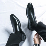 Ponadczasowe buty wizytowe męskie o smukłym fasonie monk strap