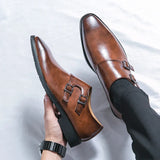 Ponadczasowe buty wizytowe męskie o smukłym fasonie monk strap