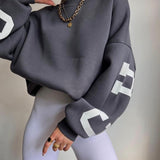 Stylowa Bluza Damska Oversize z Dużymi Napisami College