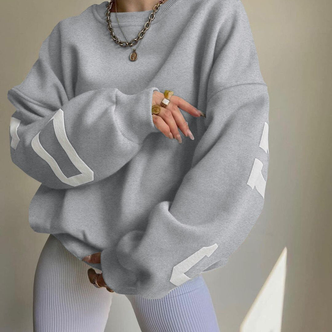 Stylowa Bluza Damska Oversize z Dużymi Napisami College
