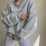 Stylowa Bluza Damska Oversize z Dużymi Napisami College