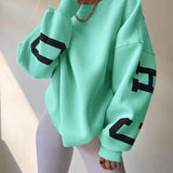 Stylowa Bluza Damska Oversize z Dużymi Napisami College