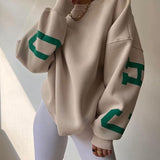Stylowa Bluza Damska Oversize z Dużymi Napisami College