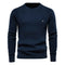 Stylowy Sweter Męski z Wyrazistą Fakturą i Okrągłym Dekoltem