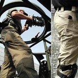 Męskie spodnie outdoorowe cargo z profilowanymi kolanami