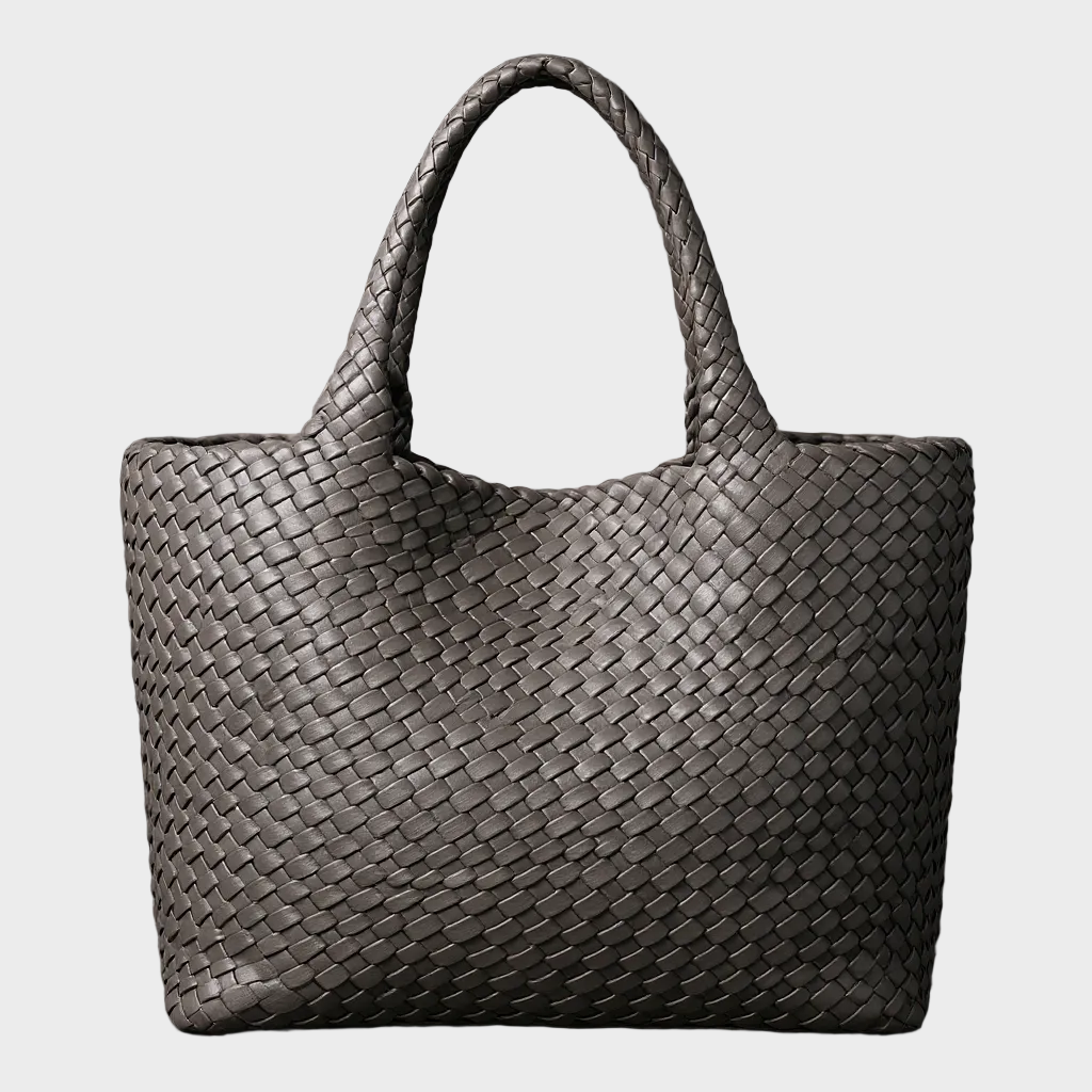 Stylowa Torebka Damska Shopper o Wyrazistym Plecionym Wzorze