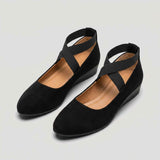Klasyczne Buty Damskie na Koturnie z Paskami typu Mary Jane