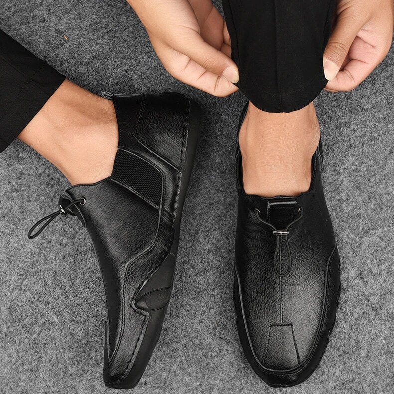 Beztroskie buty męskie wsuwane z elastycznym klinem