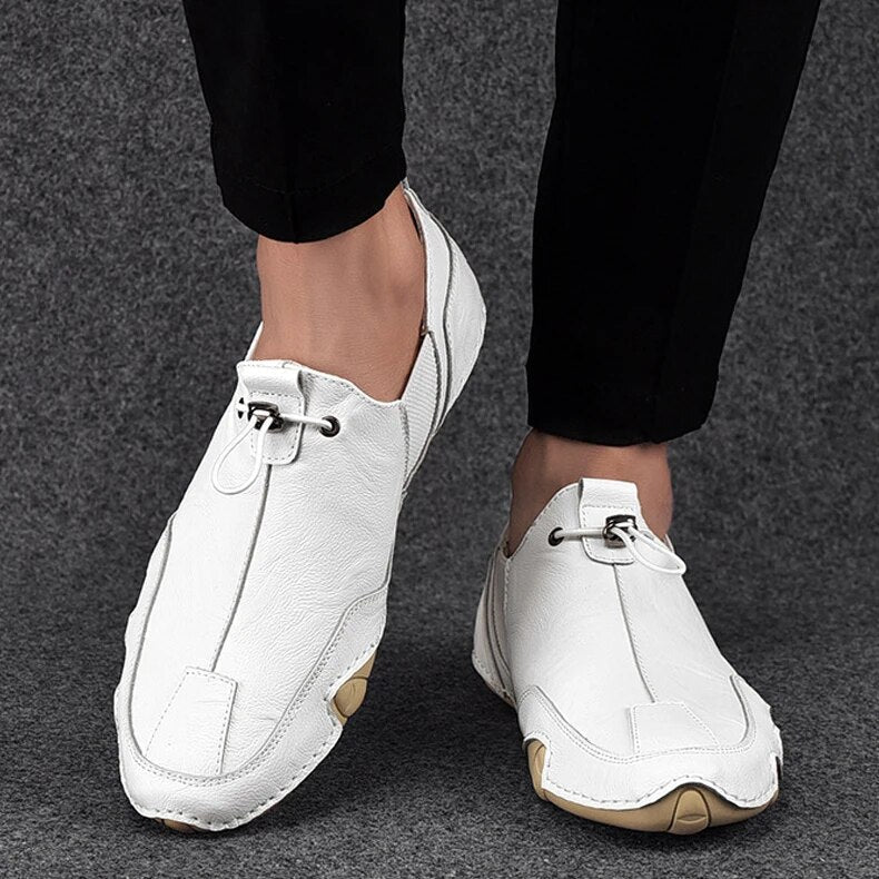 Beztroskie buty męskie wsuwane z elastycznym klinem