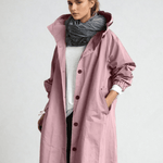 Różowy płaszcz damski oversize, Sylnia Butik