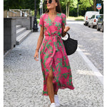 Sukienka kopertowa z wiązaniem w talii, Sylnia Butik