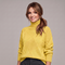 Fakturowany sweter damski oversize w romby z półgolfem